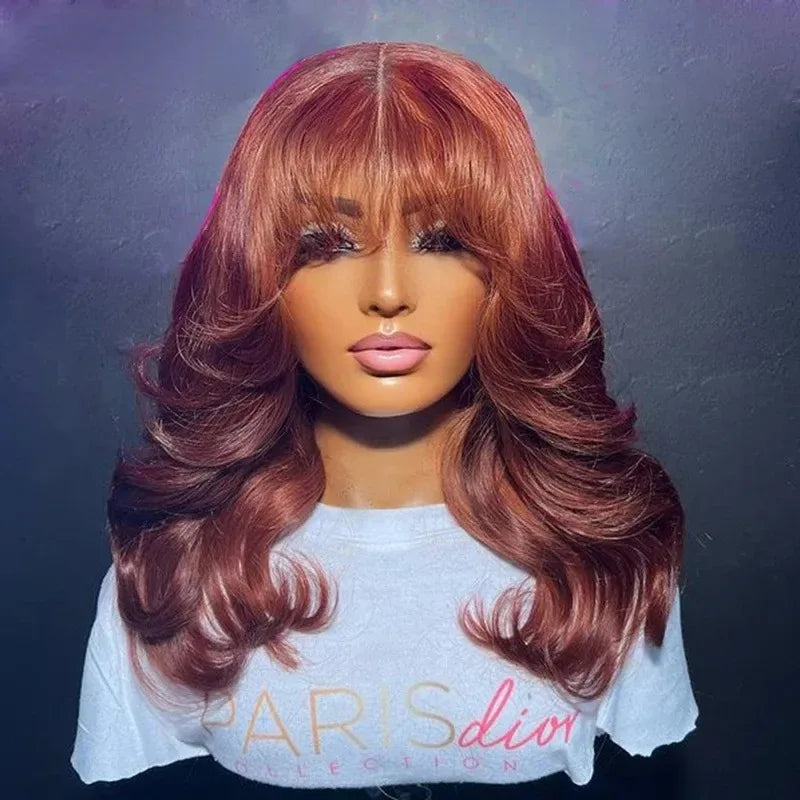 Ombre Brown With Bangs