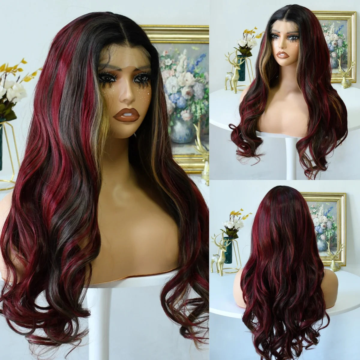 Ombre Ash Blonde With Dark Roots