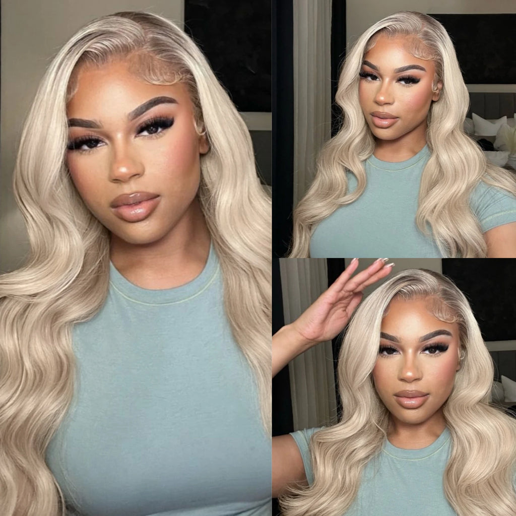 Long Blonde Brown Ombre Wig