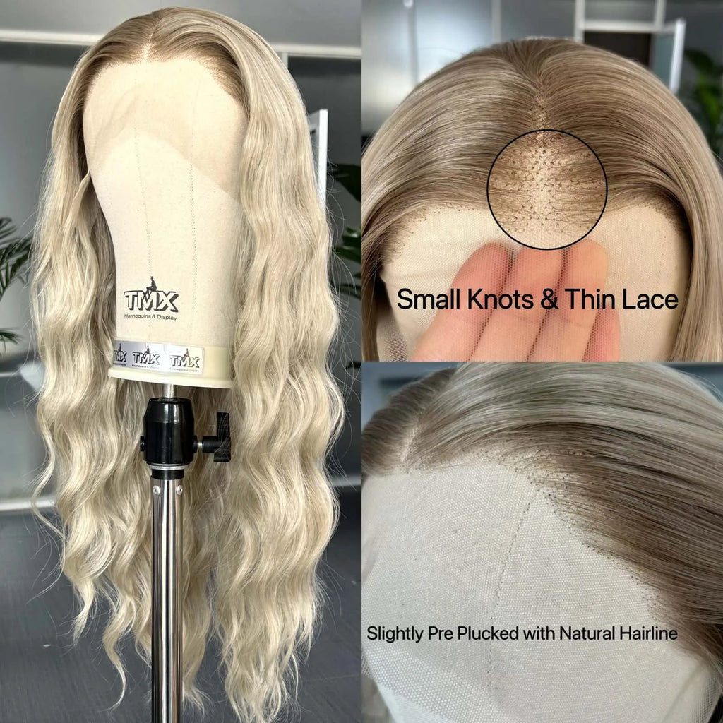 Ombre Ash Blonde Wig