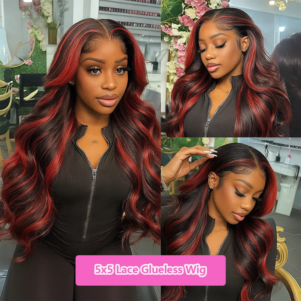 Ombre Red With Blonde
