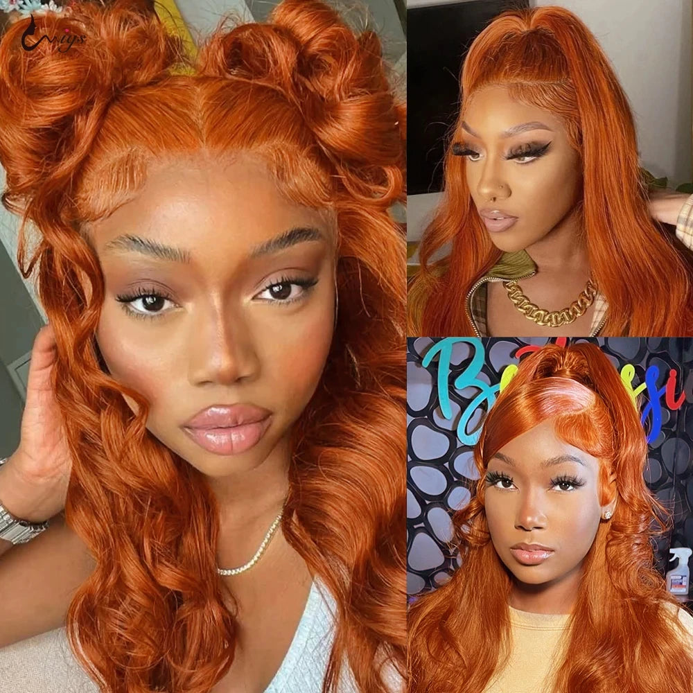 Ginger Orange 13x6 HD Lace Front Wigs