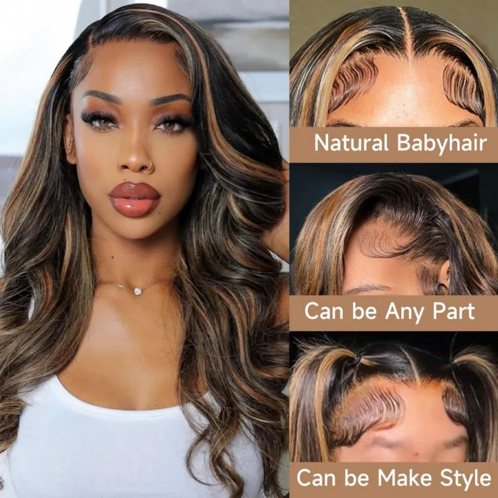 1B/30 Ombre Highlight Lace Front Wigs