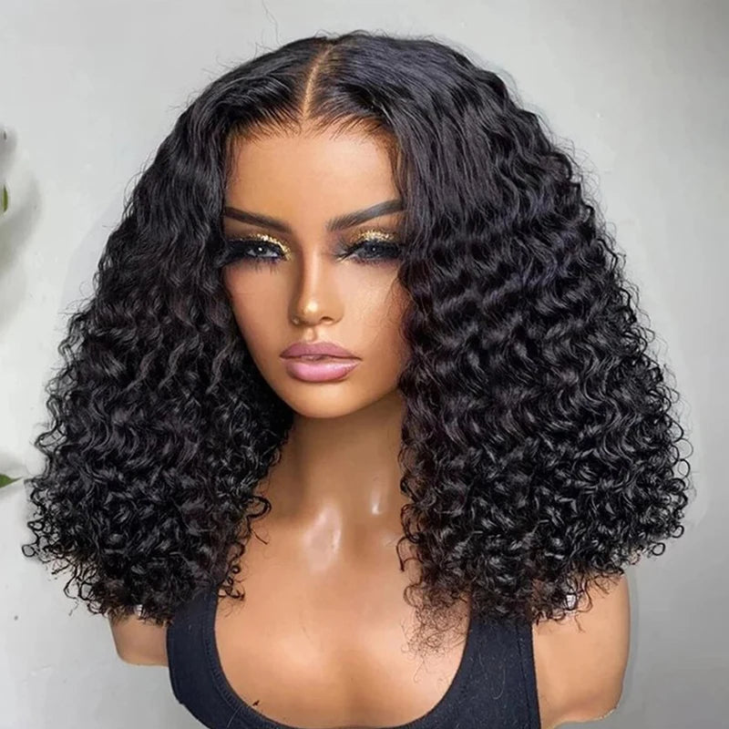 Pre Cut No Glue Water Wave Short bob
