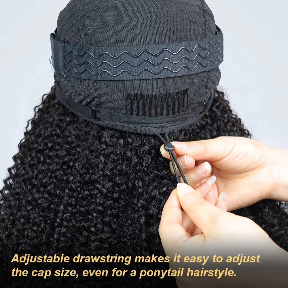 Kinky Curly Flip Over Human Hair
