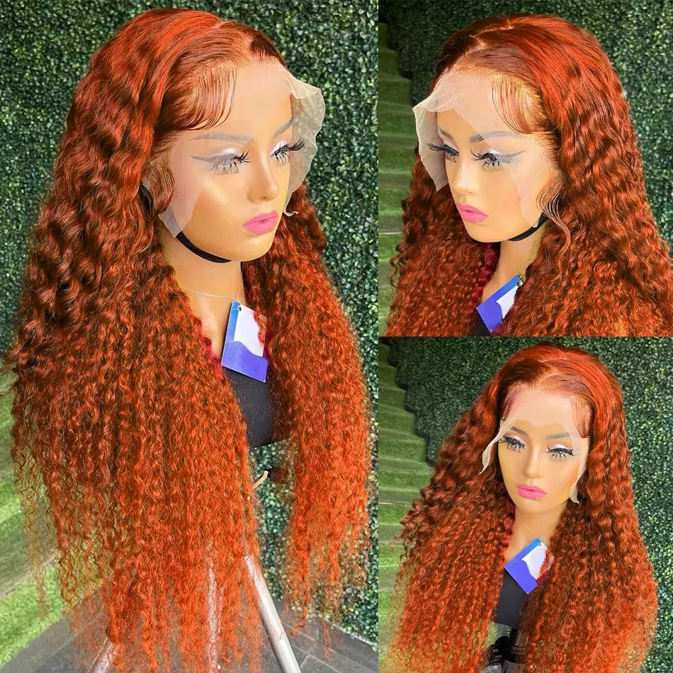 Orange Ginger Deep Wave Human Hair
