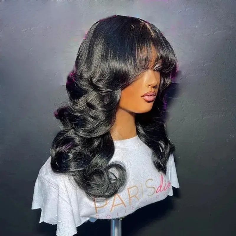 Ombre Brown With Bangs