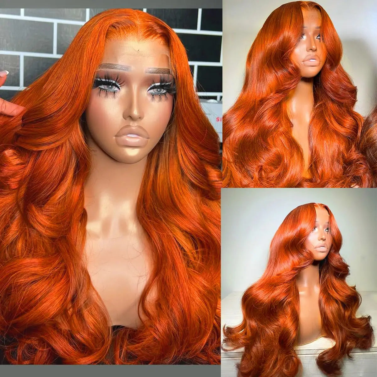 Ginger Orange 13x6 HD Lace Front Wigs