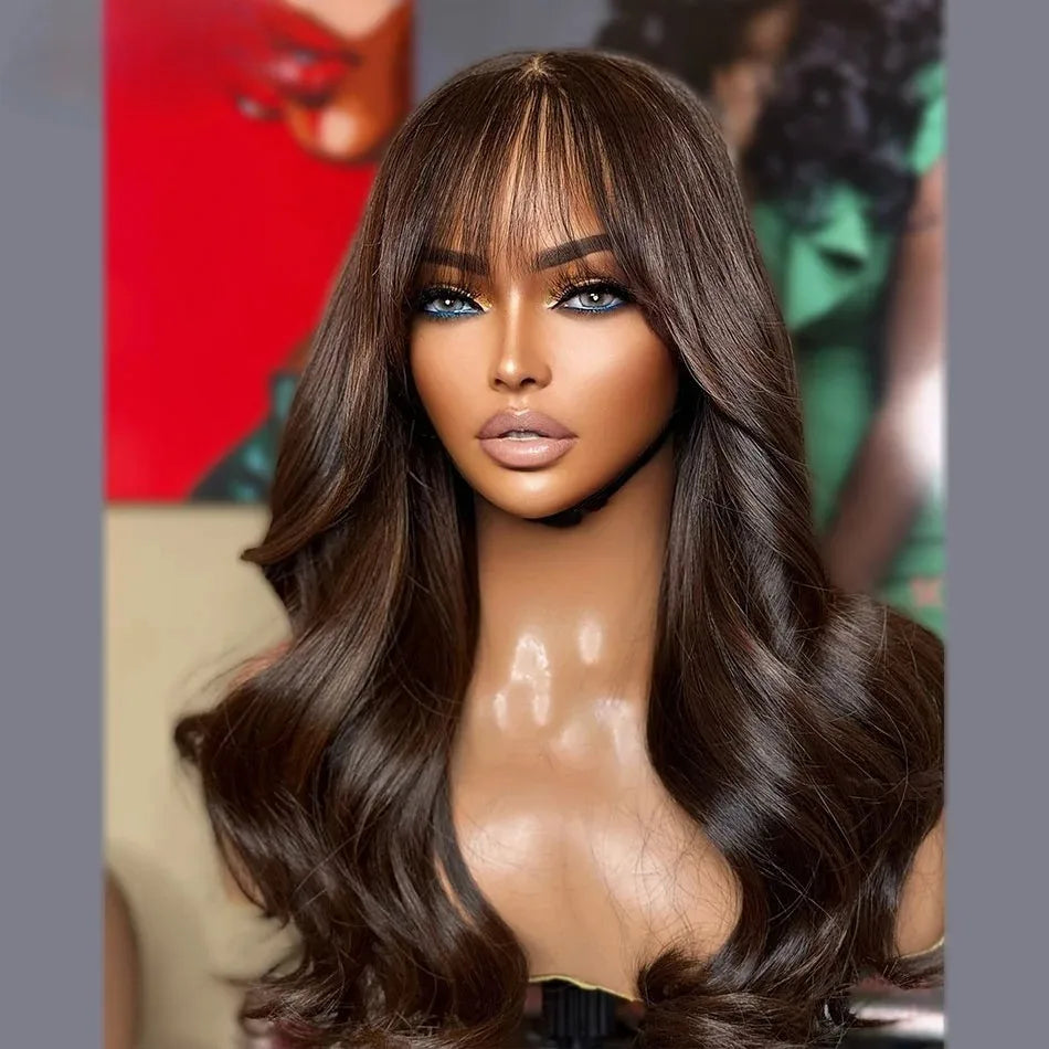 Ombre Brown With Bangs