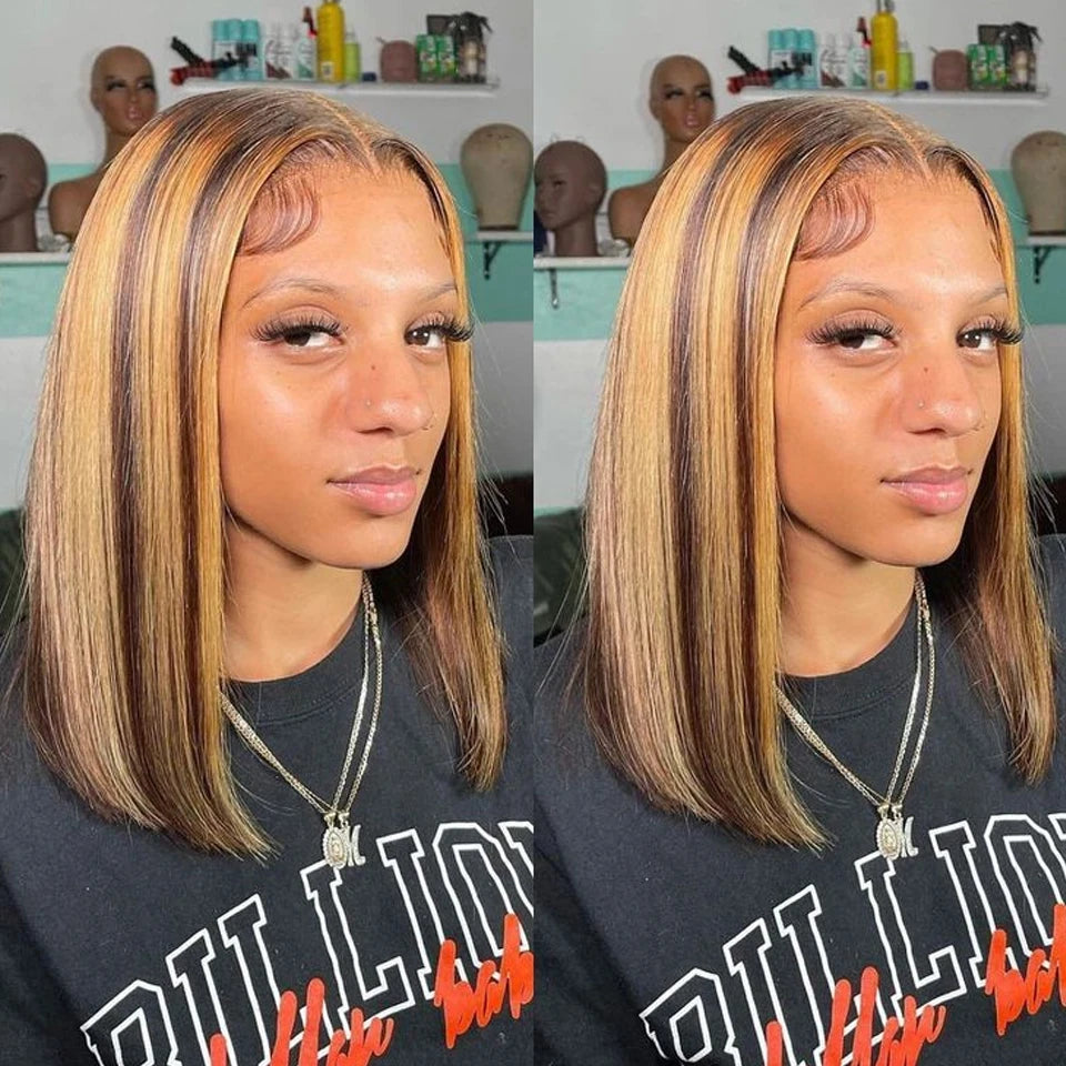 Ginger Orange HD Transparent Short Bob
