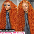 Colored Ginger Deep Wave Wig