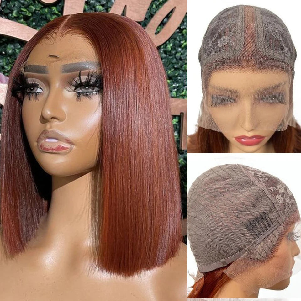Sleek Straight Short Bob Wig