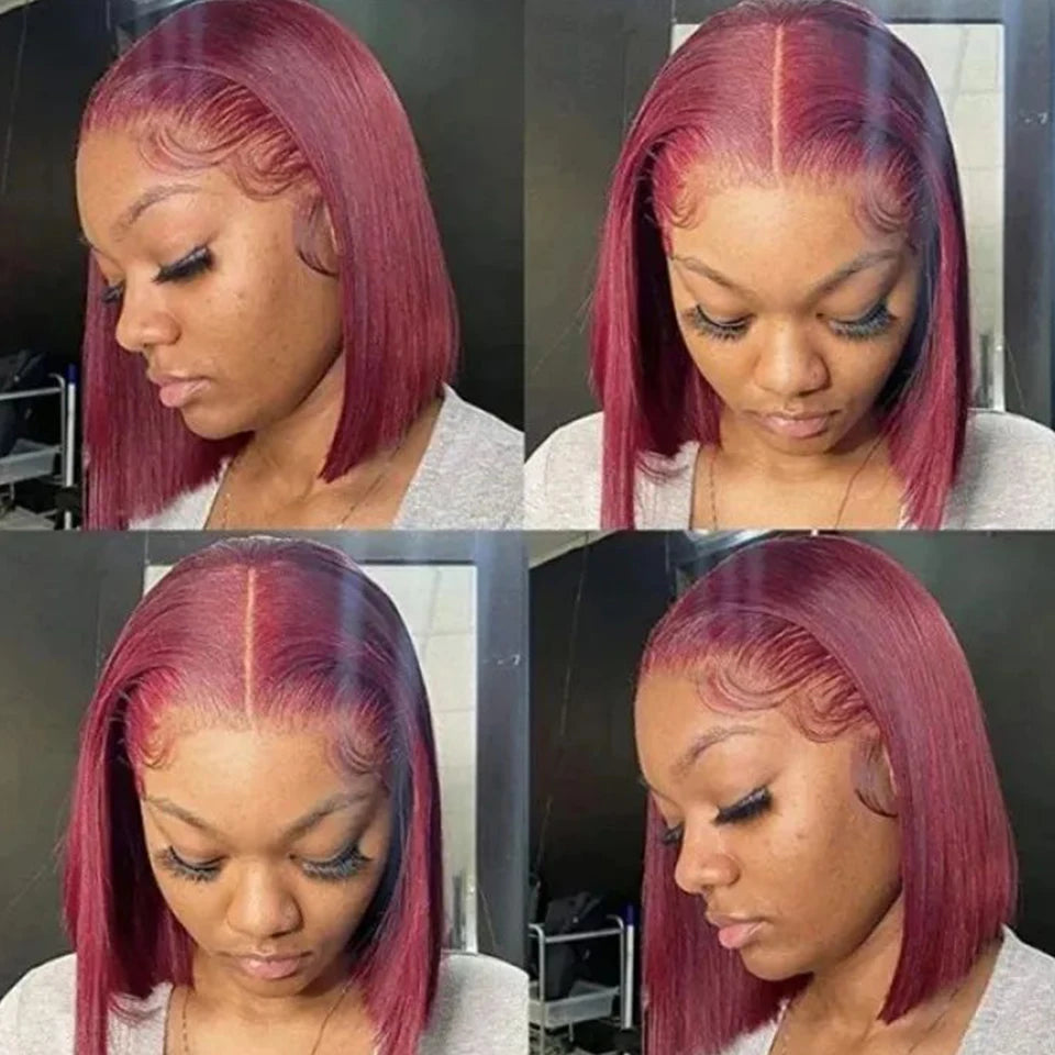 Ginger Orange HD Transparent Short Bob