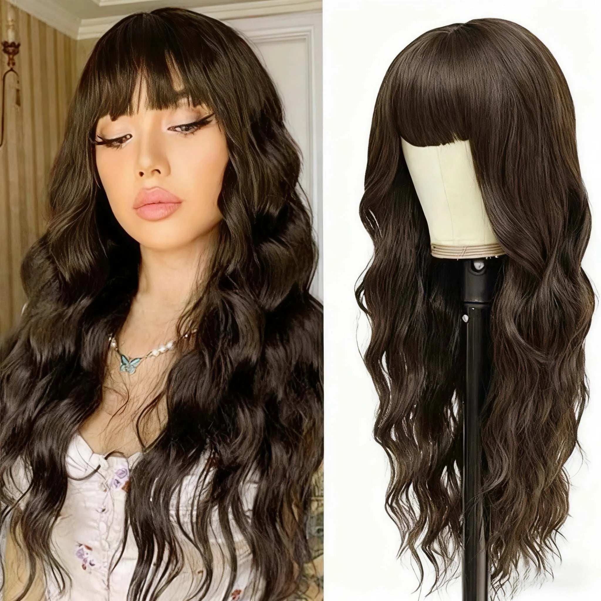 Ombre Blonde Curly Wig