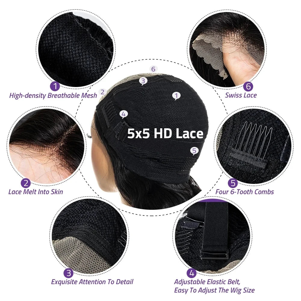 Glueless Wear and Go Human Hair Wig