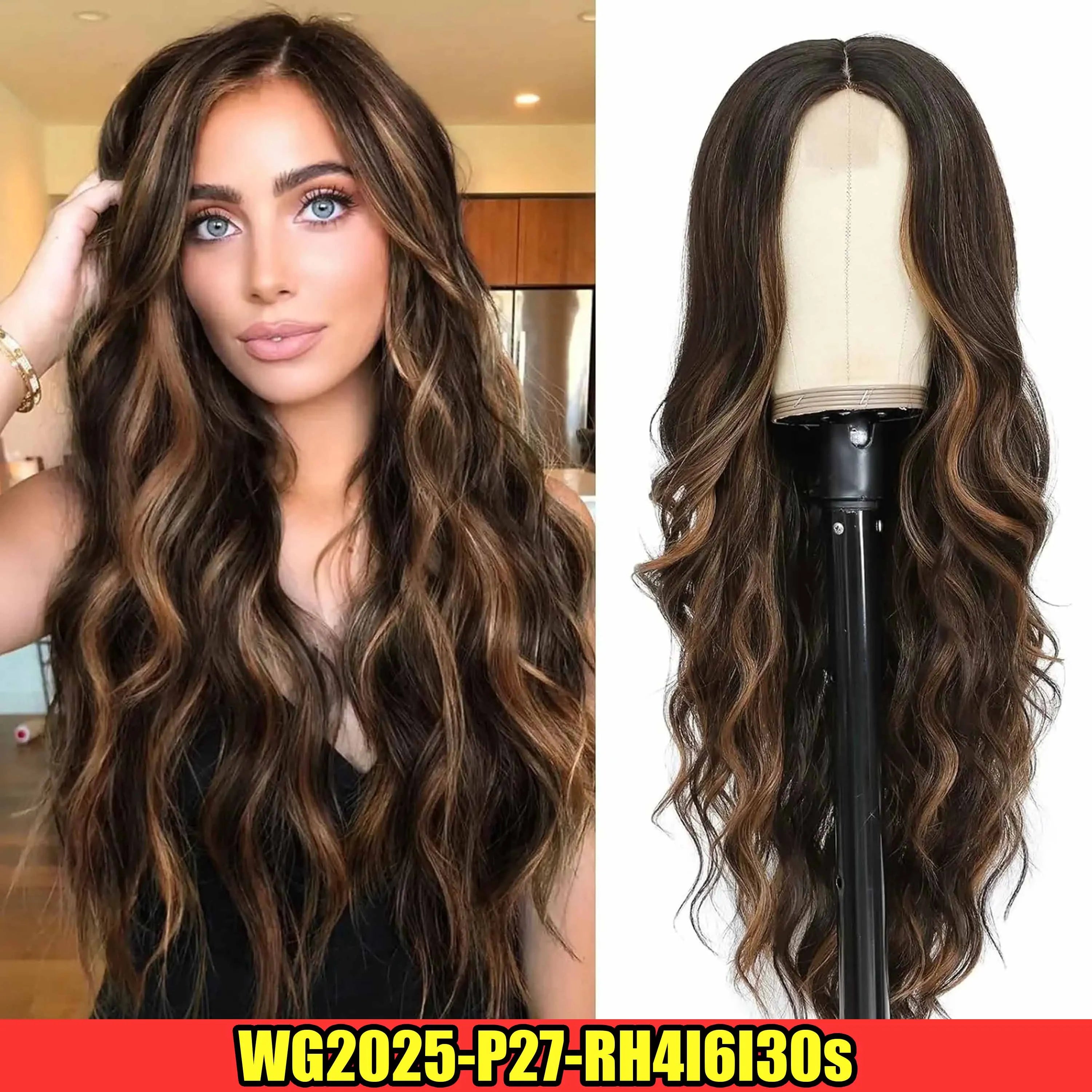 Ombre Blonde Curly Wig