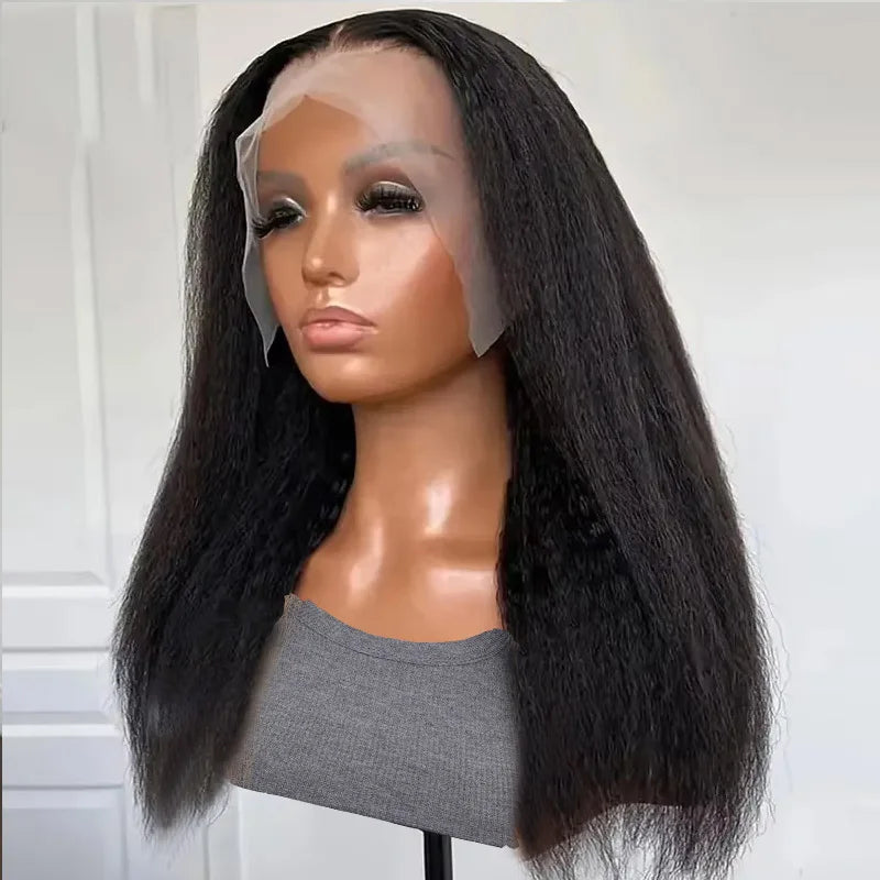 Black Yaki Lace Front Wig