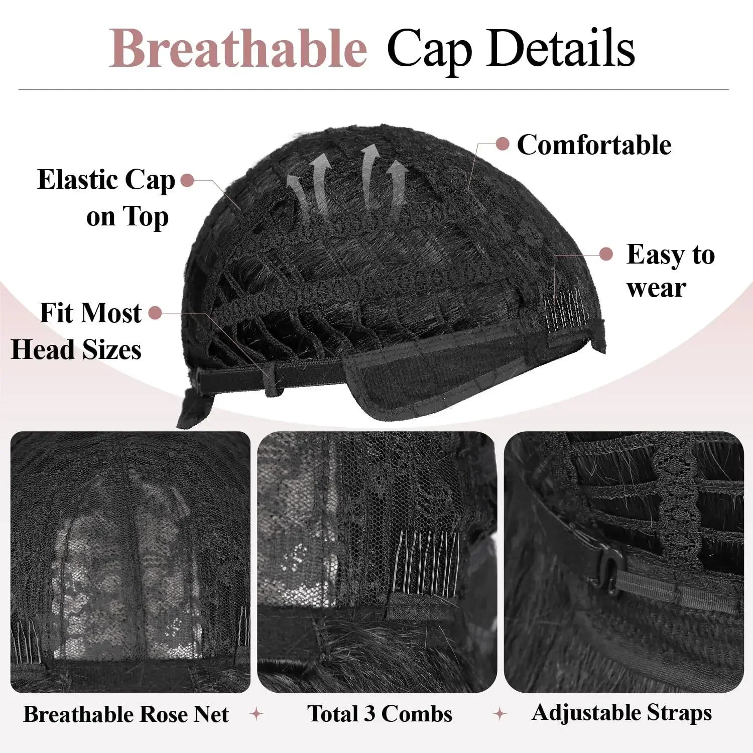 Synthetic Straight U Part Wig Kinky