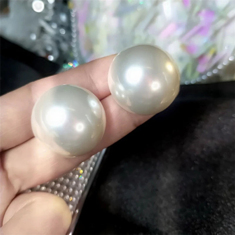 Pearl Round Stud Earrings