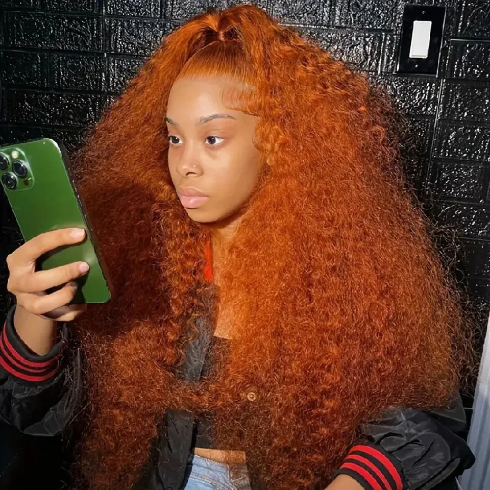 Colored Ginger Deep Wave Wig