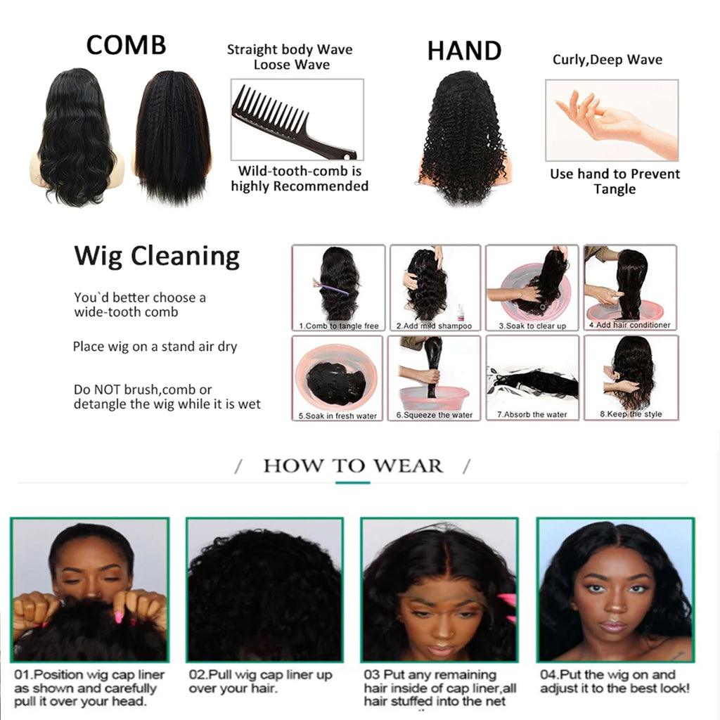 Black Yaki Lace Front Wig