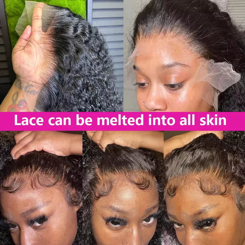 250% Short Bob Wigs Curly Human Hair