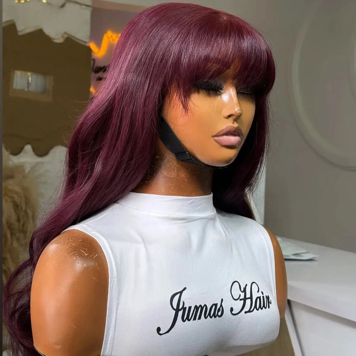 Ombre Brown With Bangs