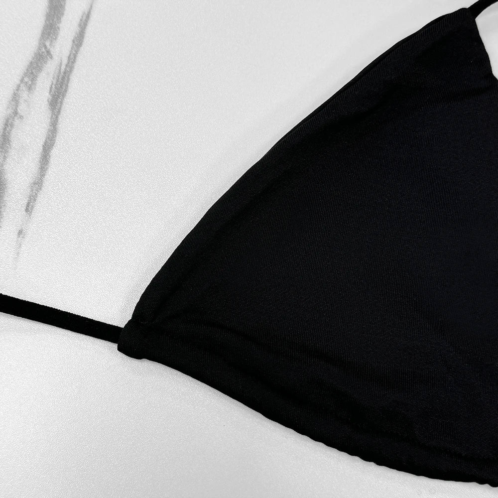Backless Adjustable Lace-up Swimsuit