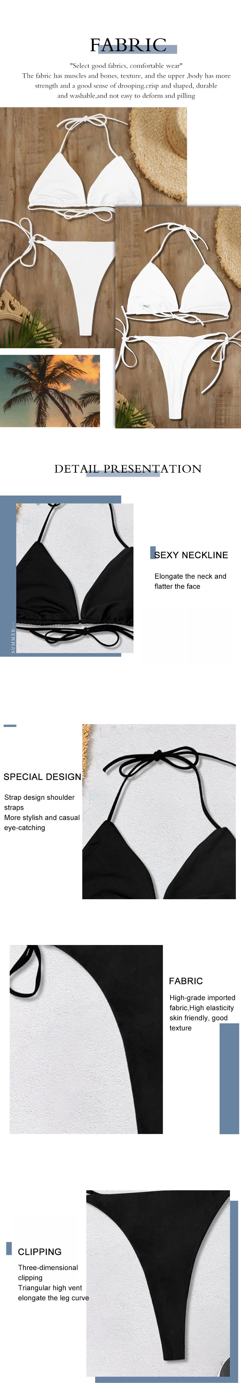 Backless Adjustable Lace-up Swimsuit