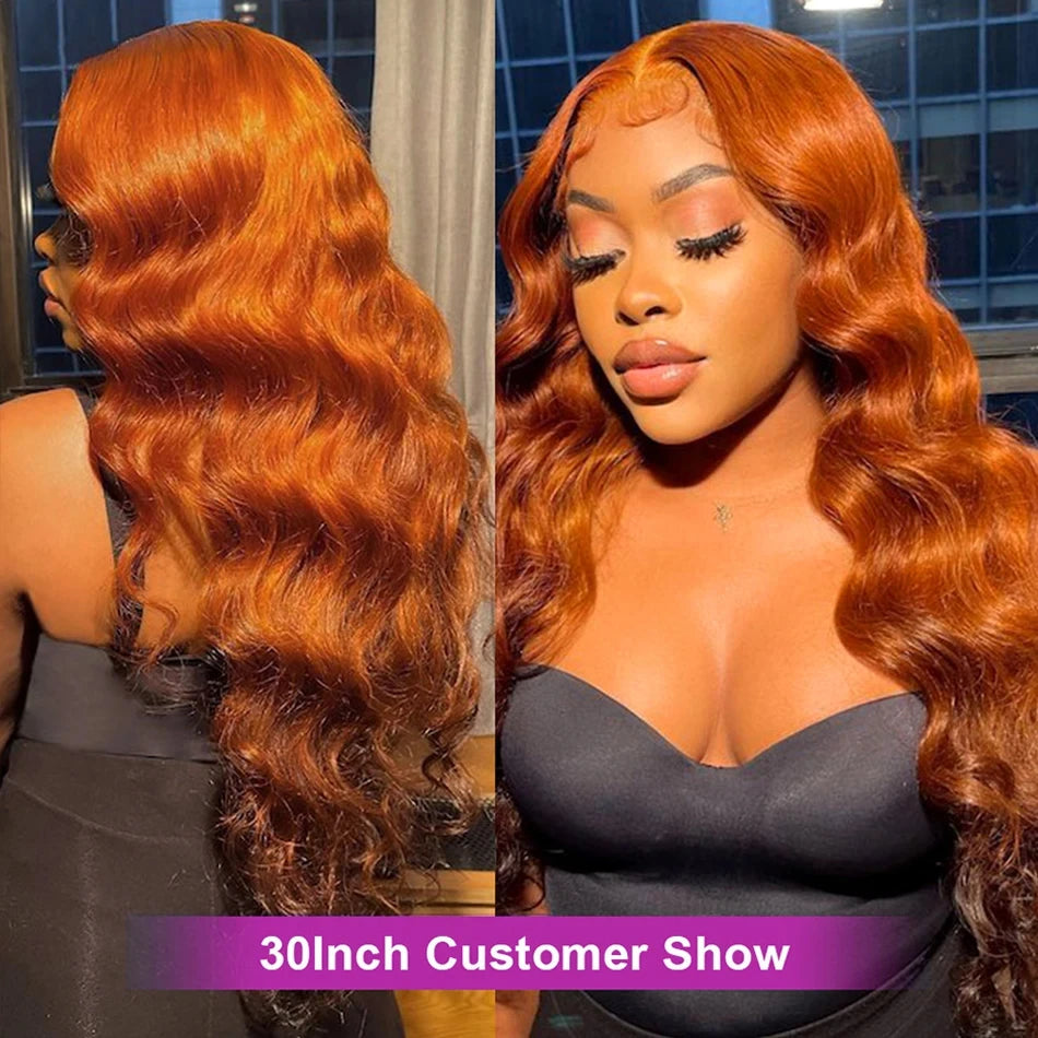 Ginger Orange 13x6 HD Lace Front Wigs