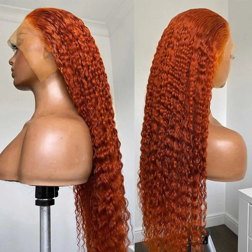 Ginger Orange Lace Front Human Hair