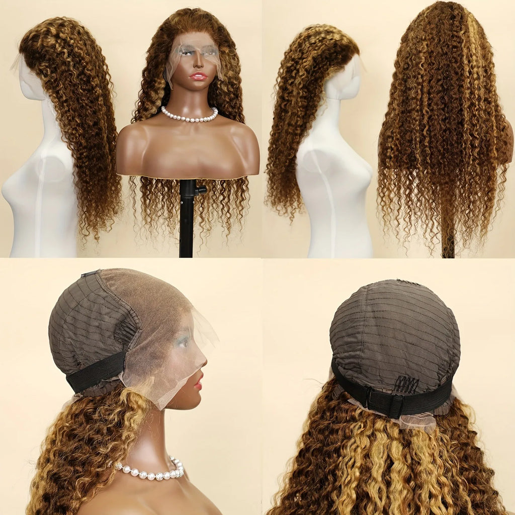 Human Hair Burgundy Wigs