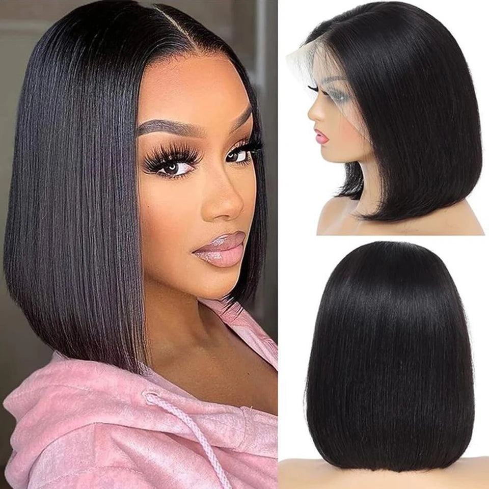Sleek Straight Short Bob Wig