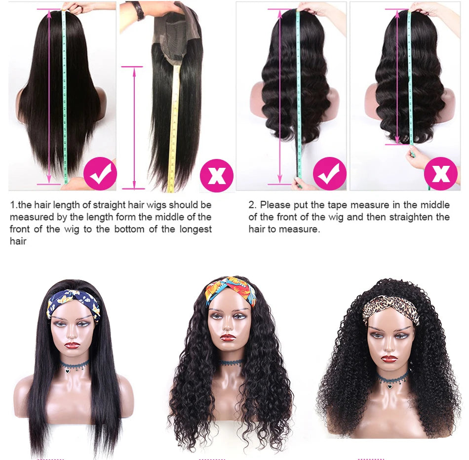 Kinky Straight Headband Wig