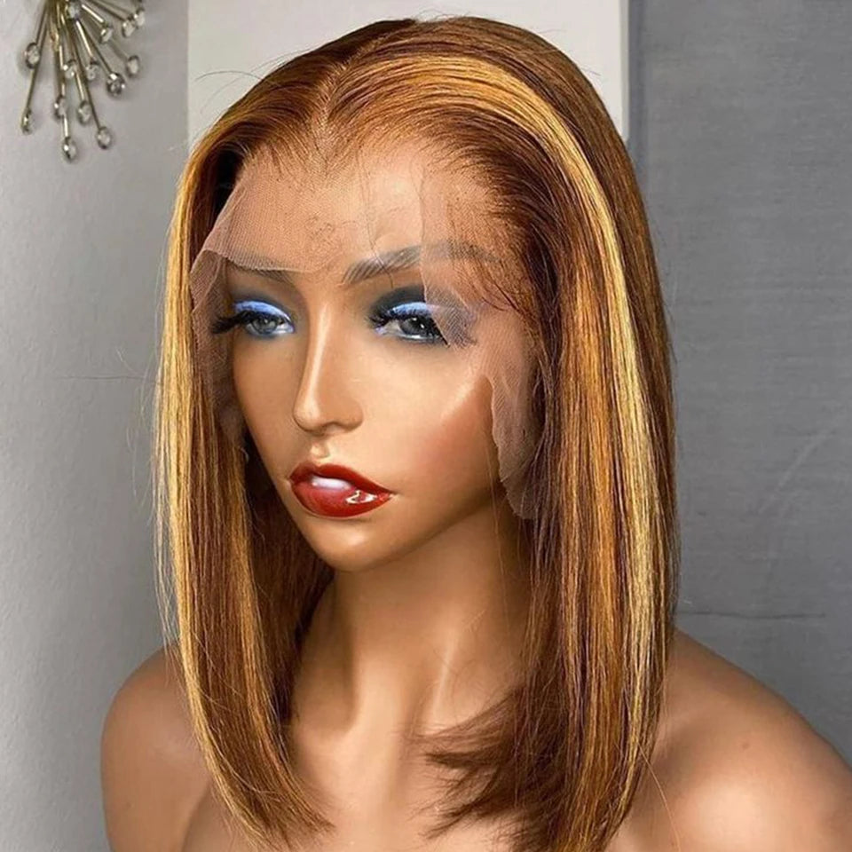 Ginger Orange HD Transparent Short Bob