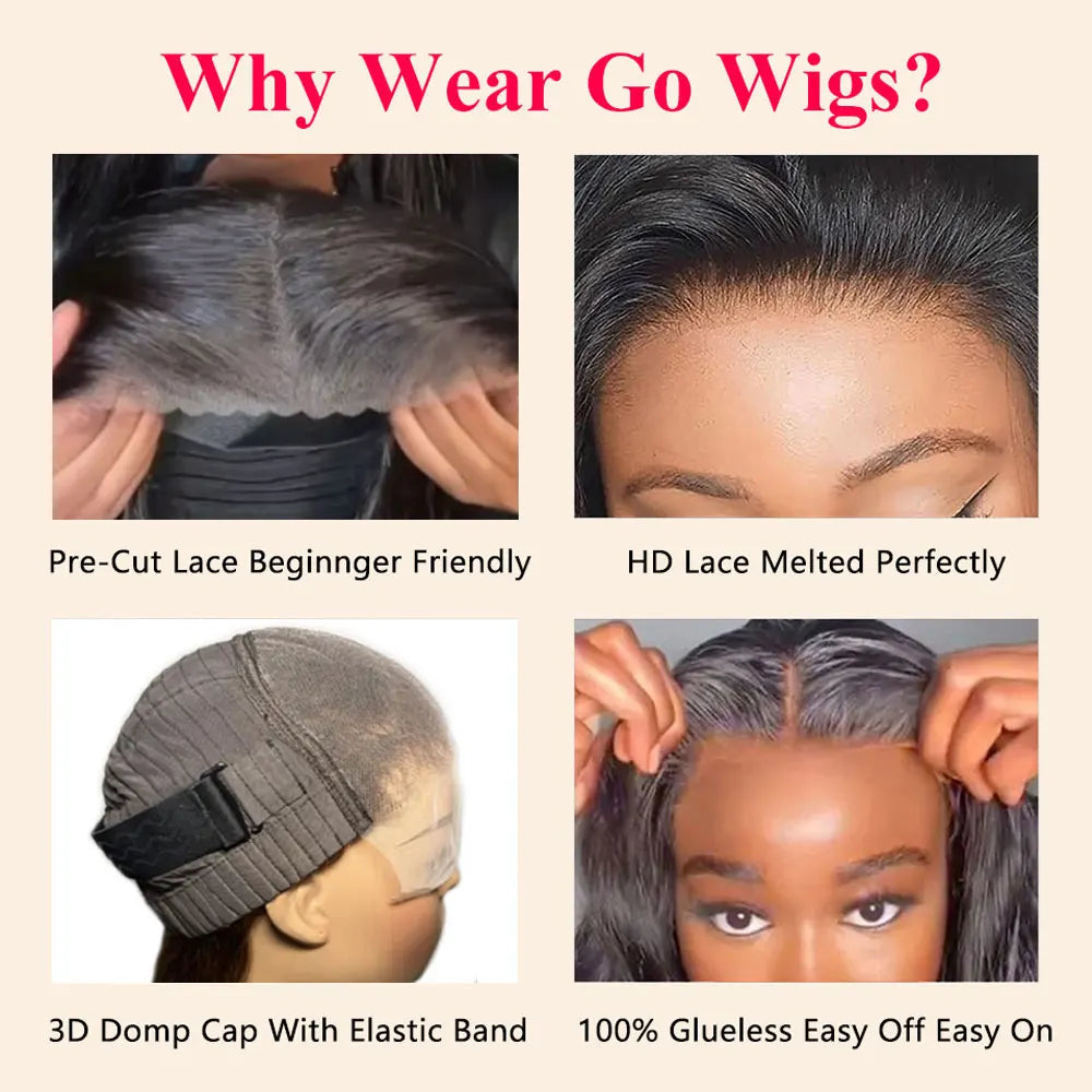Wear And Go Glueless Wig Human Hair