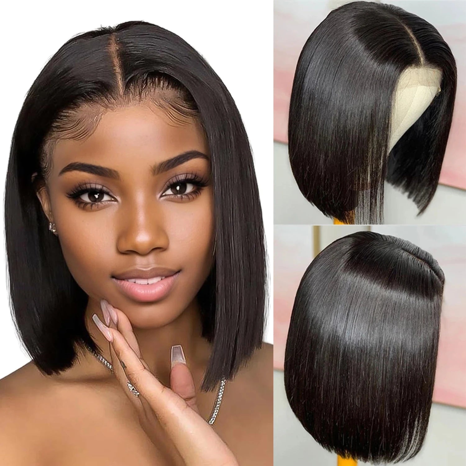 Sleek Straight Short Bob Wig