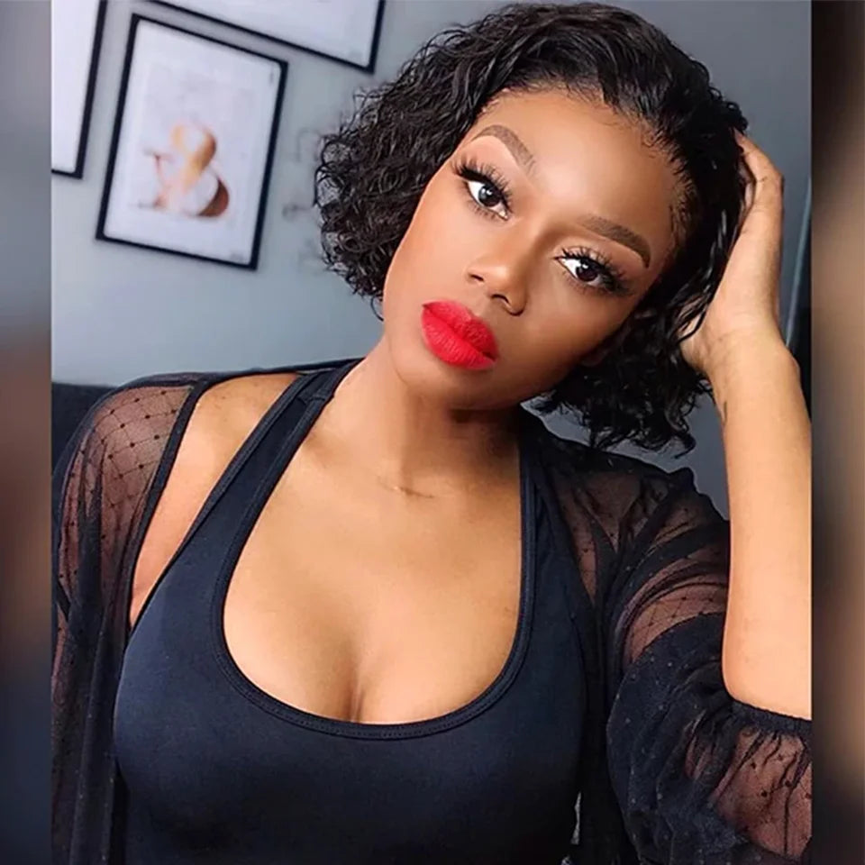 Short Human Hair Wig