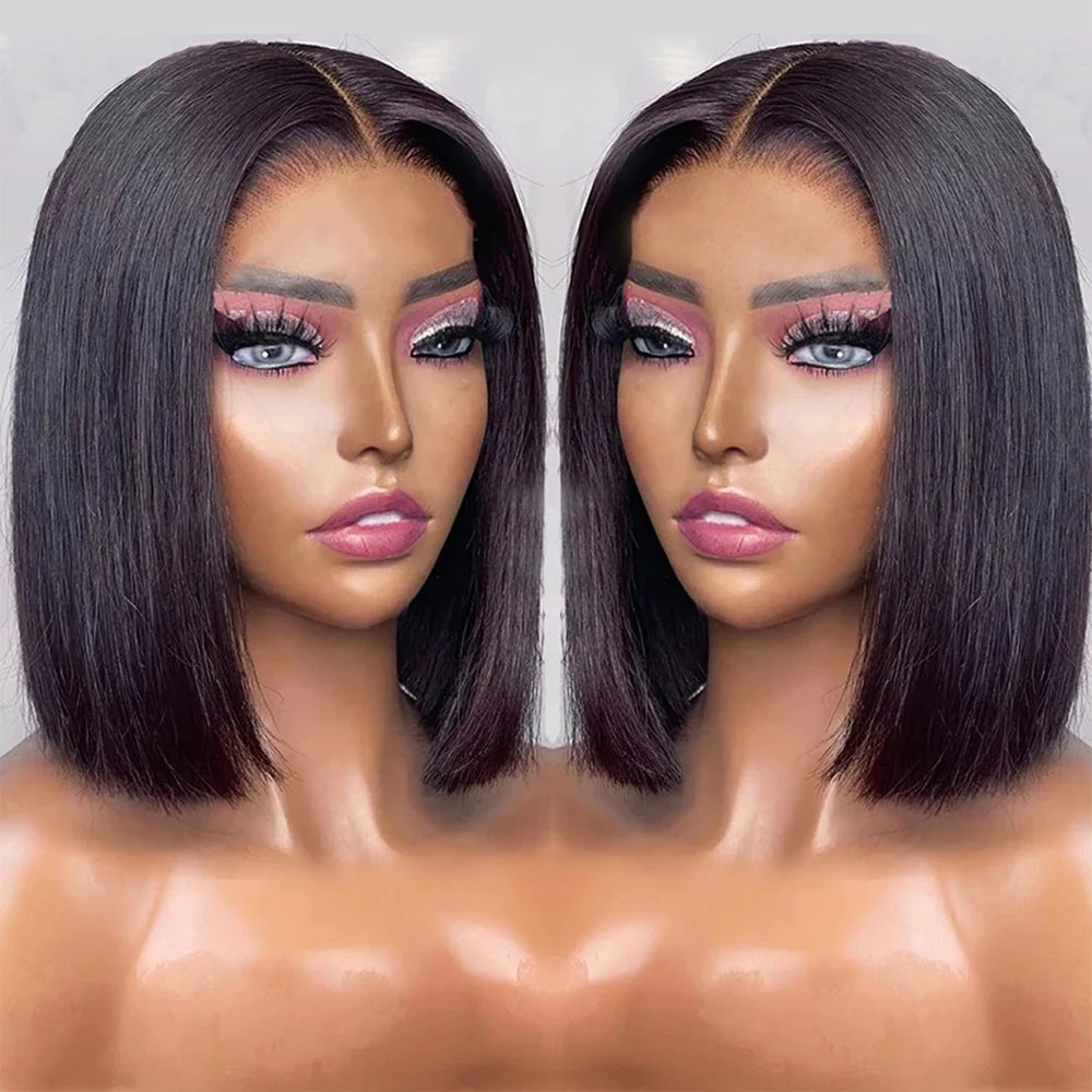 Sleek Straight Short Bob Wig