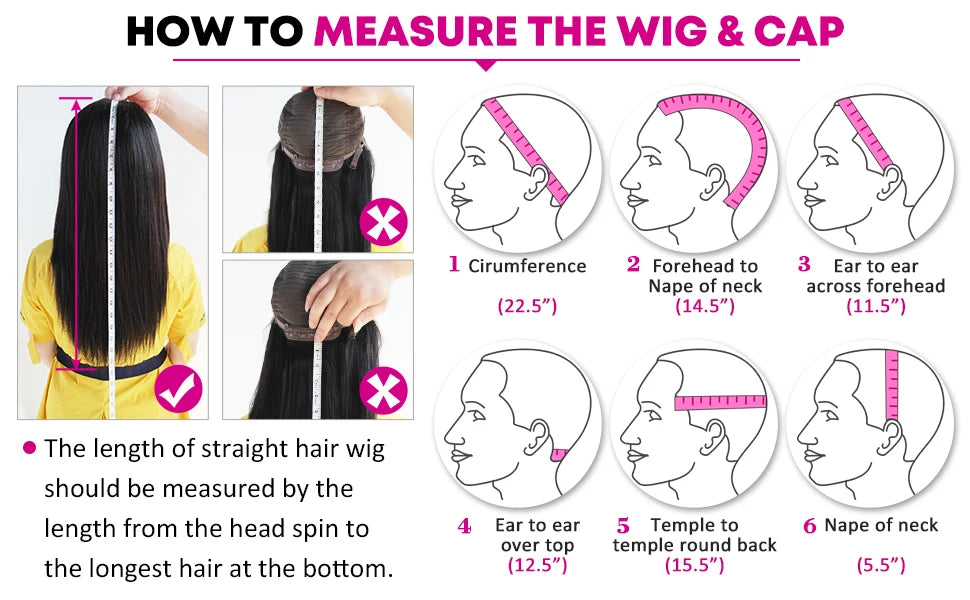 13*4 Lace Front gluless Wigs Straight