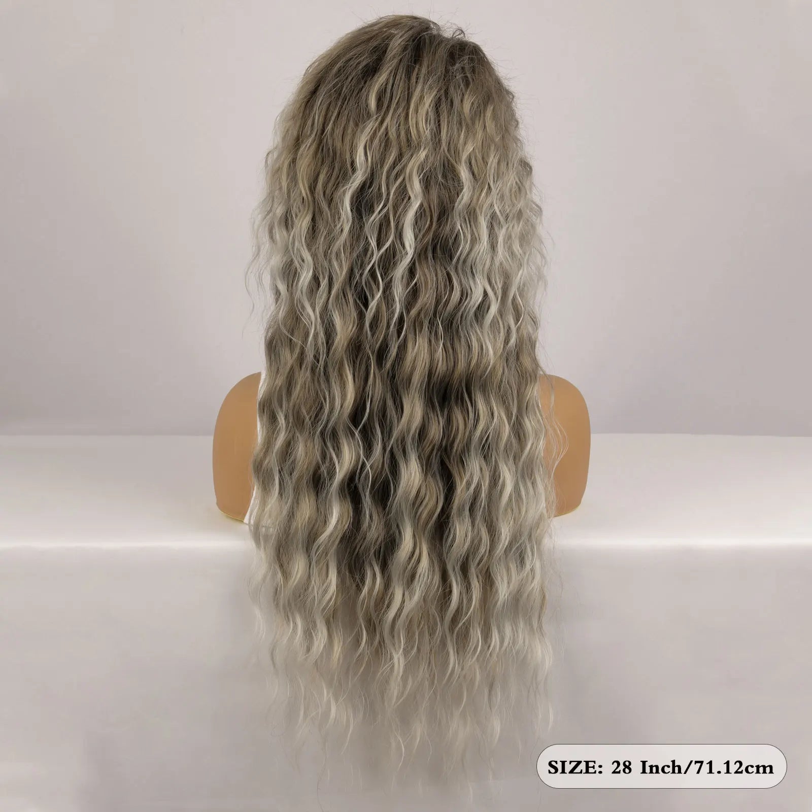 Ombre Ash Blonde Long Water Wave