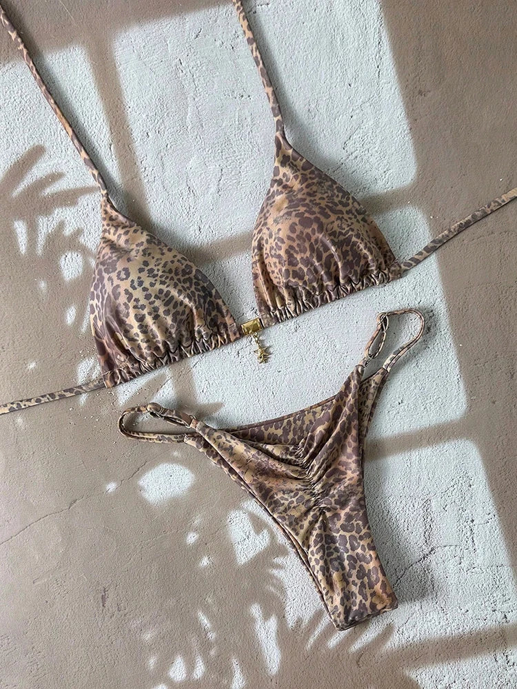 Leopard Push Up Bikinis