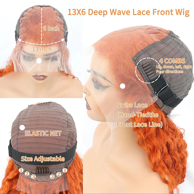 Orange Ginger Lace Front Wig