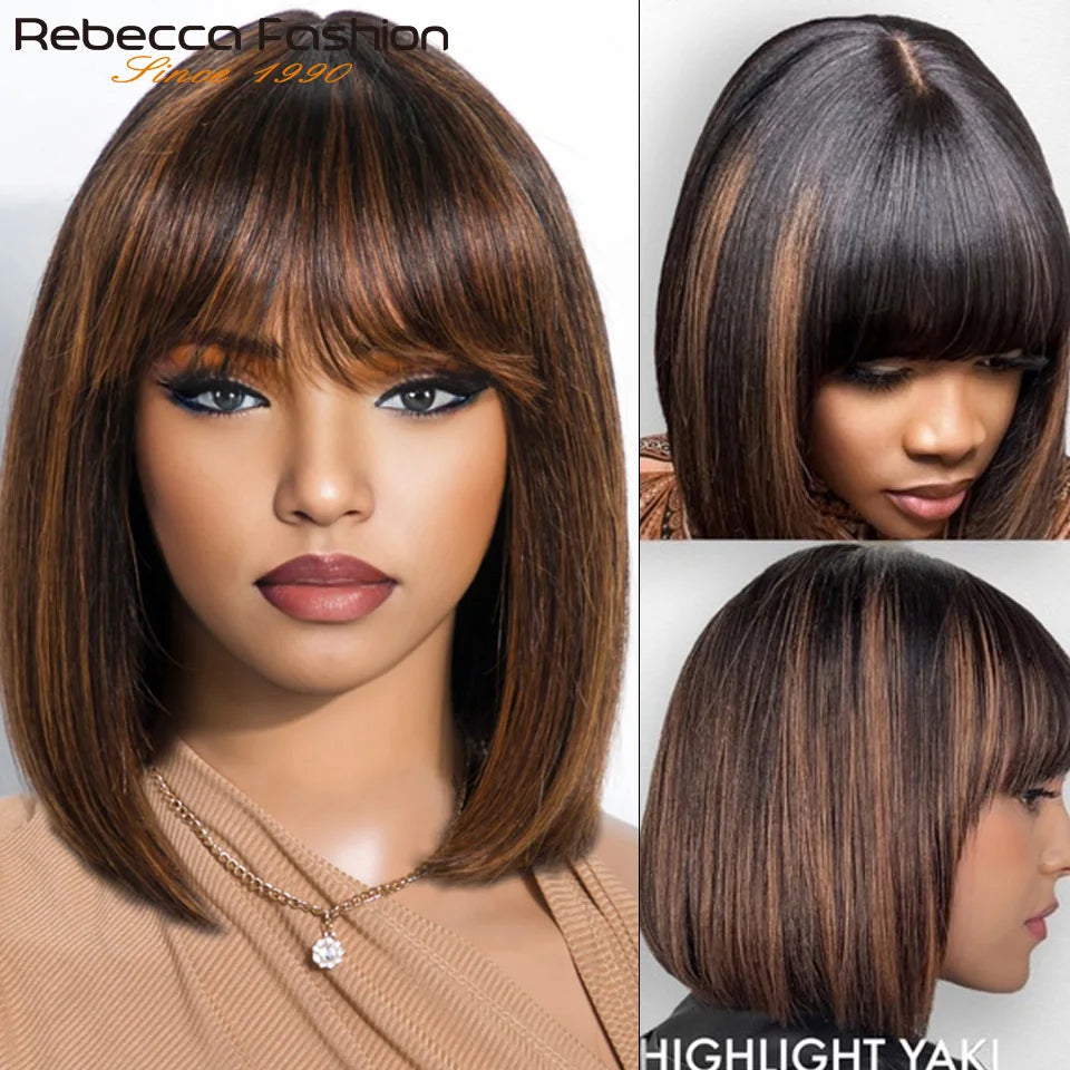 Highlight Blonde Short BOB