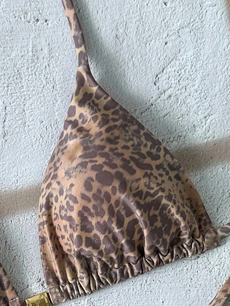 Leopard Push Up Bikinis