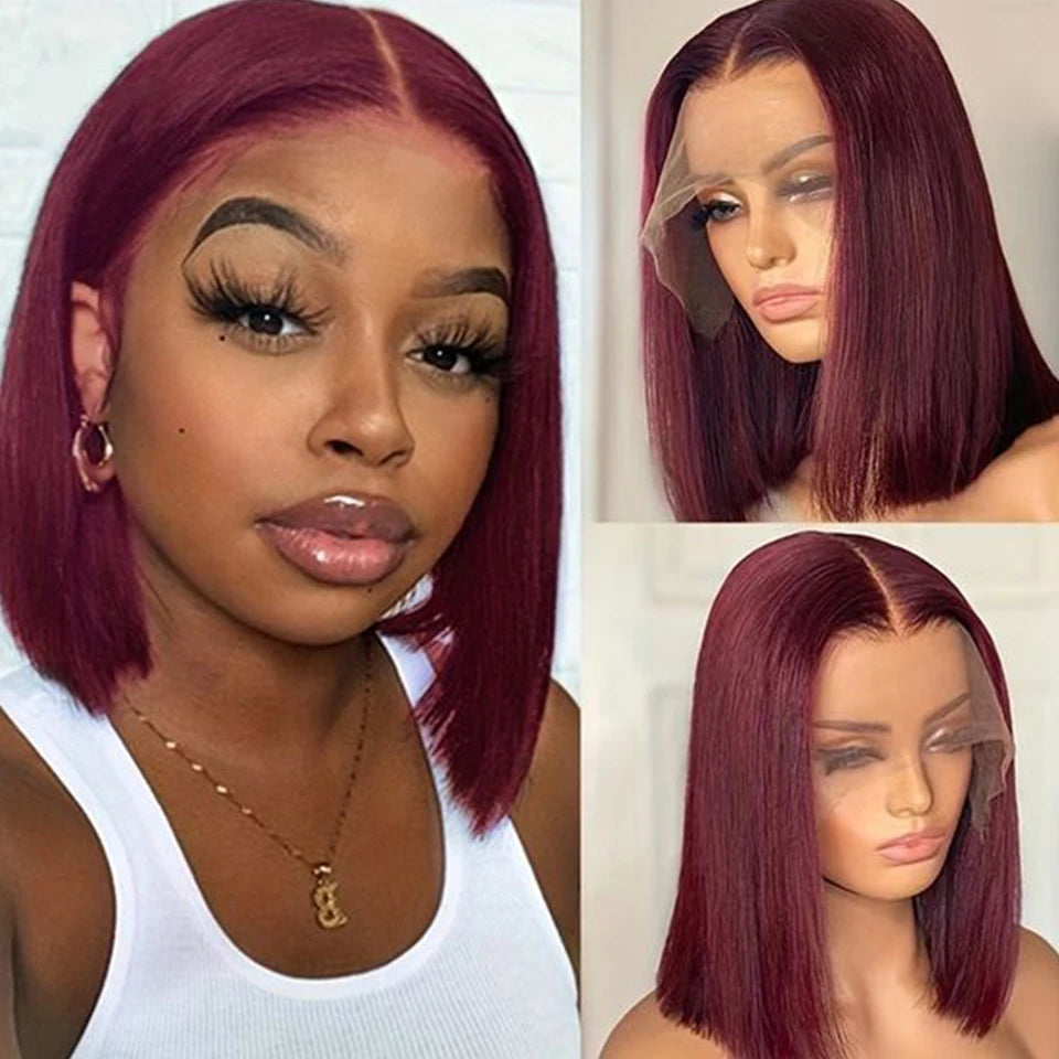 Sleek Straight Short Bob Wig