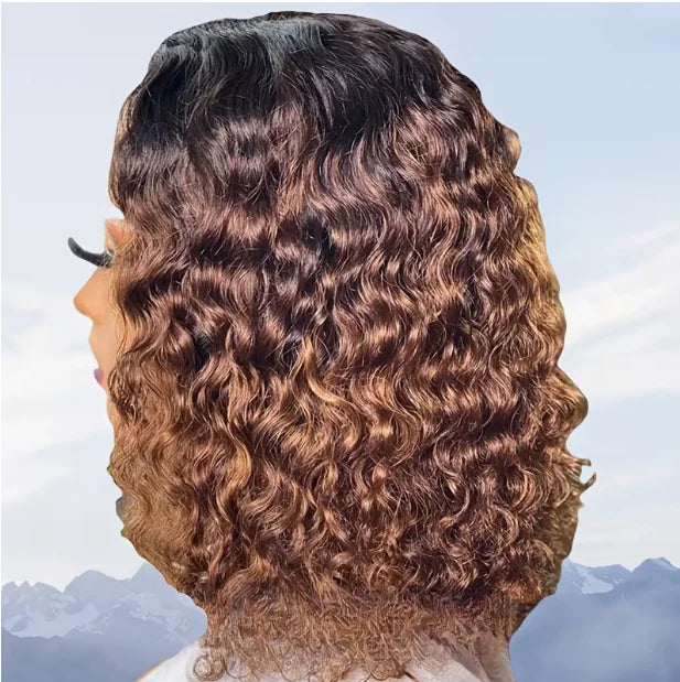 Ombre Brown Water Wave