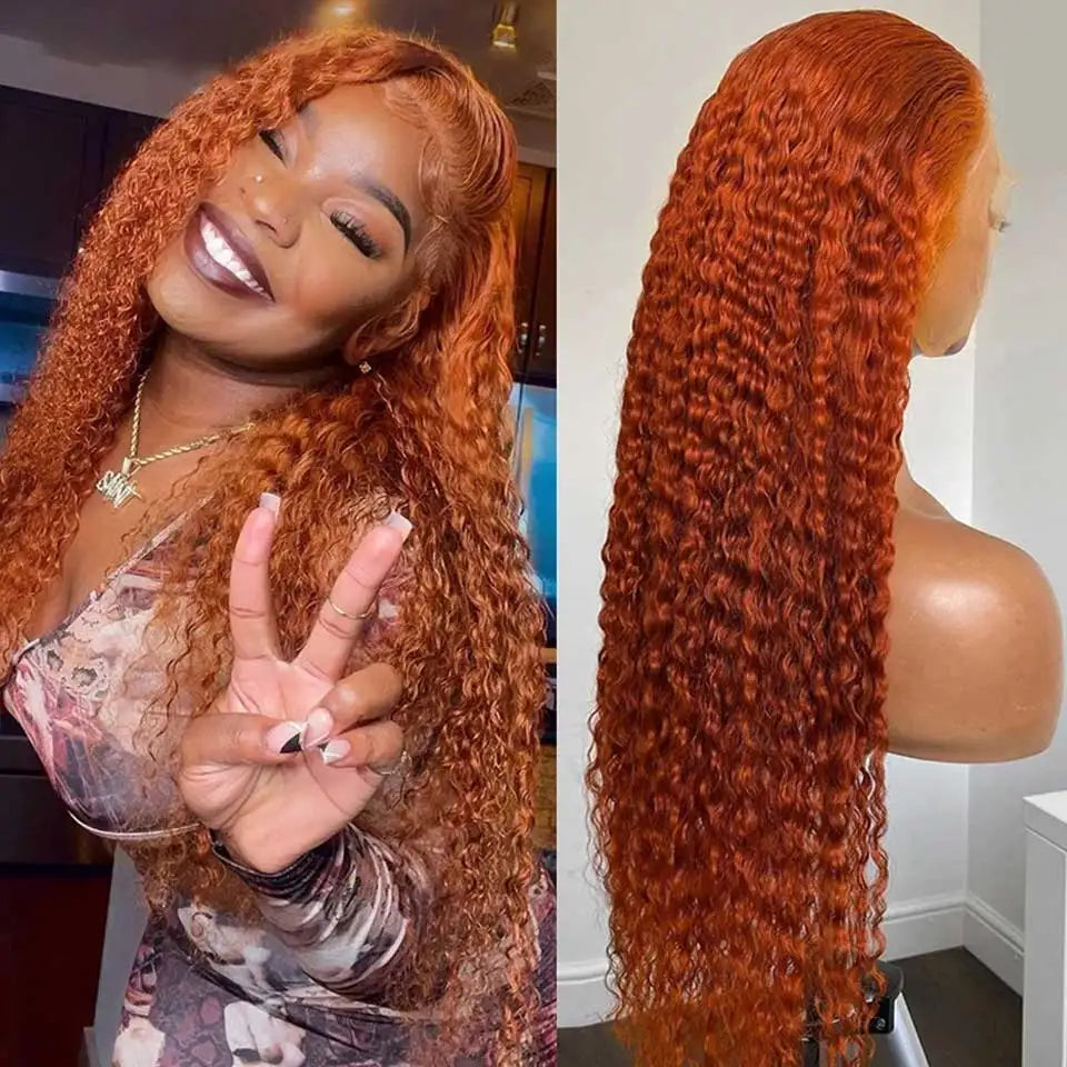 Ginger Orange Lace Front Human Hair