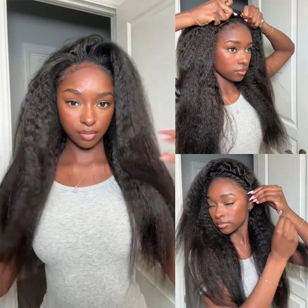 Kinky Straight Half Wig