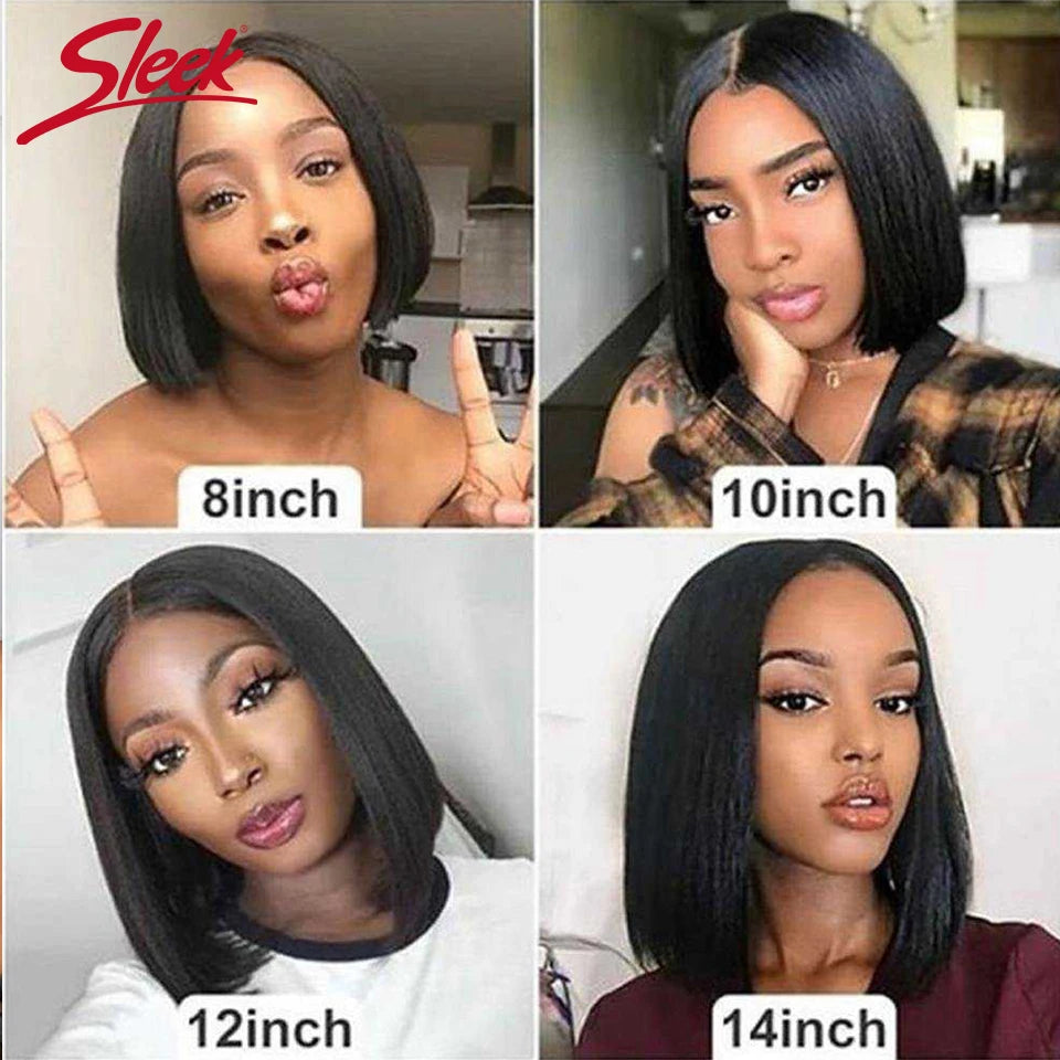 Sleek Straight Short Bob Wig